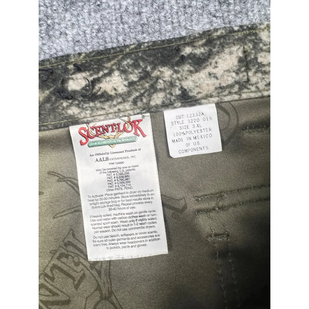 ScentLok Mossy Oak Break Up Camo Cargo Pants Mens 3XL Hunting Odor Tech 12332A